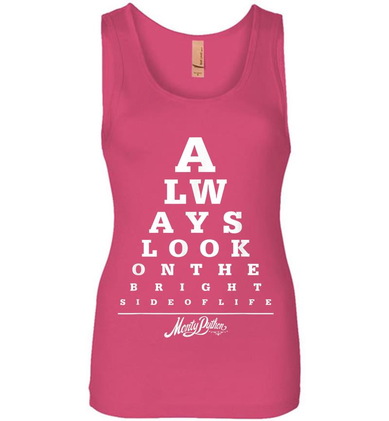 Inktee Store - Monty Python Official Bright Side Eye Test Womens Jersey Tank Top Image