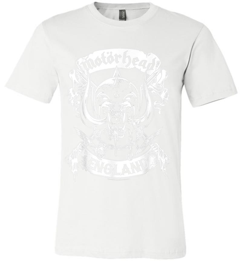 Inktee Store - Motrhead England Crossed Swords Premium T-Shirt Image