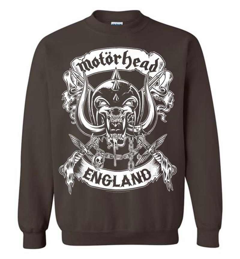 Inktee Store - Motrhead England Crossed Swords Sweatshirt Image