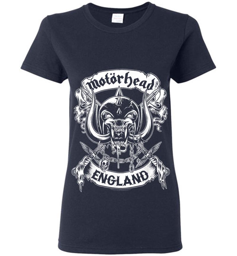 Inktee Store - Motrhead England Crossed Swords Women T-Shirt Image