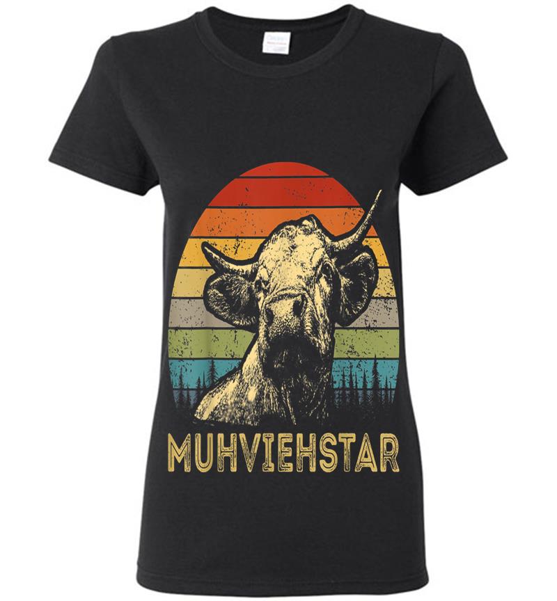 Muhviehstar Muhviehstar Kuh Khe Rindvieh Womens T-Shirt