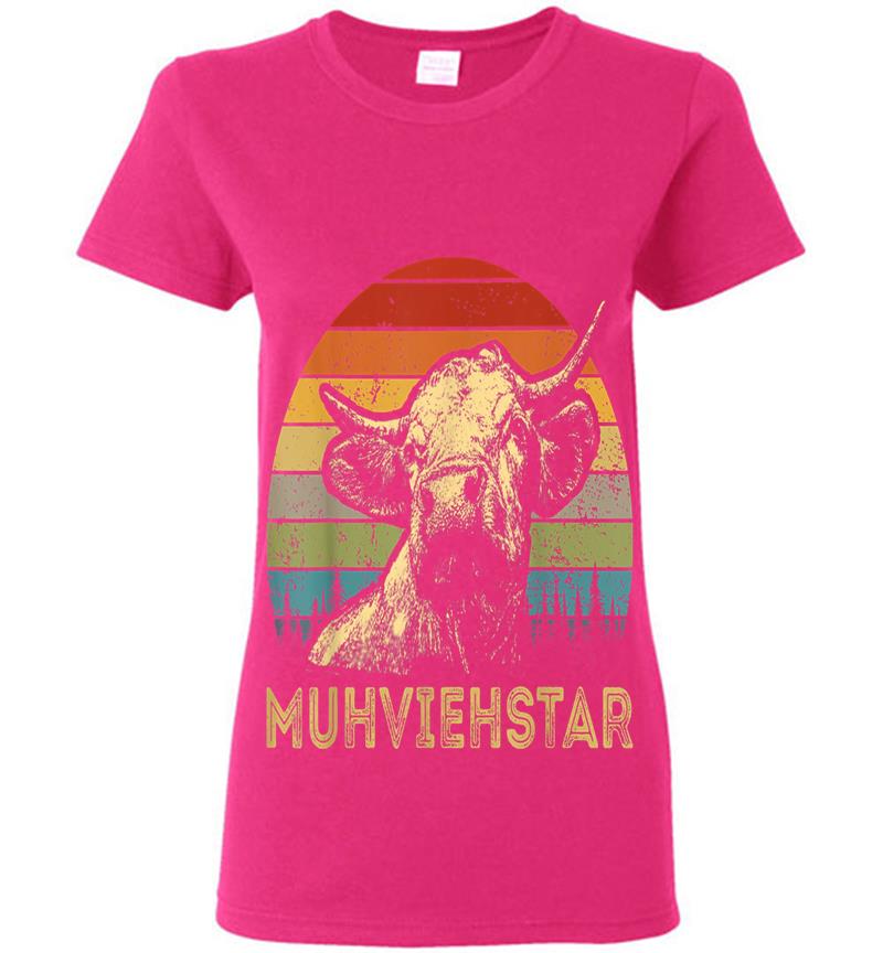 Inktee Store - Muhviehstar Muhviehstar Kuh Khe Rindvieh Womens T-Shirt Image