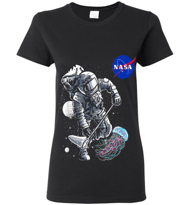 Nasa Astronaut Jellyfish Catcher Womens T-shirt