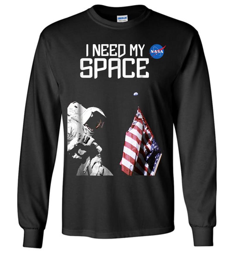 Nasa I Need My Space Official Logo Long Sleeve T-shirt