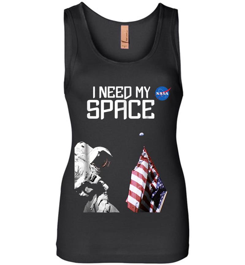 Nasa I Need My Space Official Logo Womens Jersey Tank Top