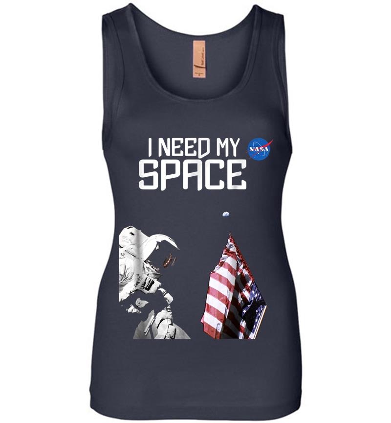 Inktee Store - Nasa I Need My Space Official Logo Womens Jersey Tank Top Image