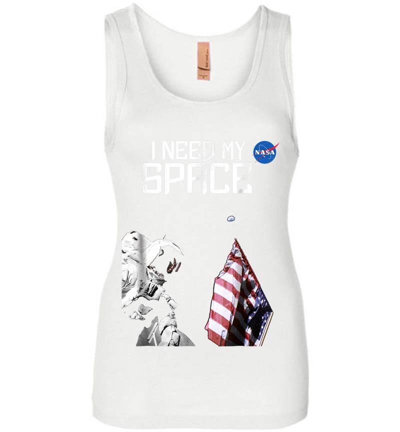 Inktee Store - Nasa I Need My Space Official Logo Womens Jersey Tank Top Image