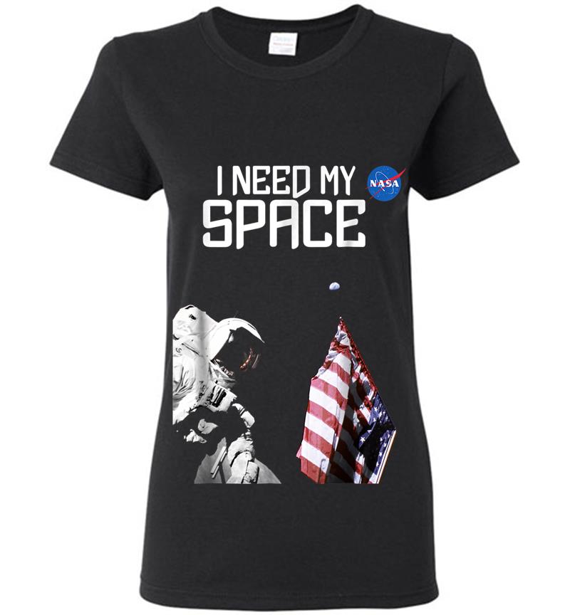 Nasa I Need My Space Official Logo Womens T-shirt
