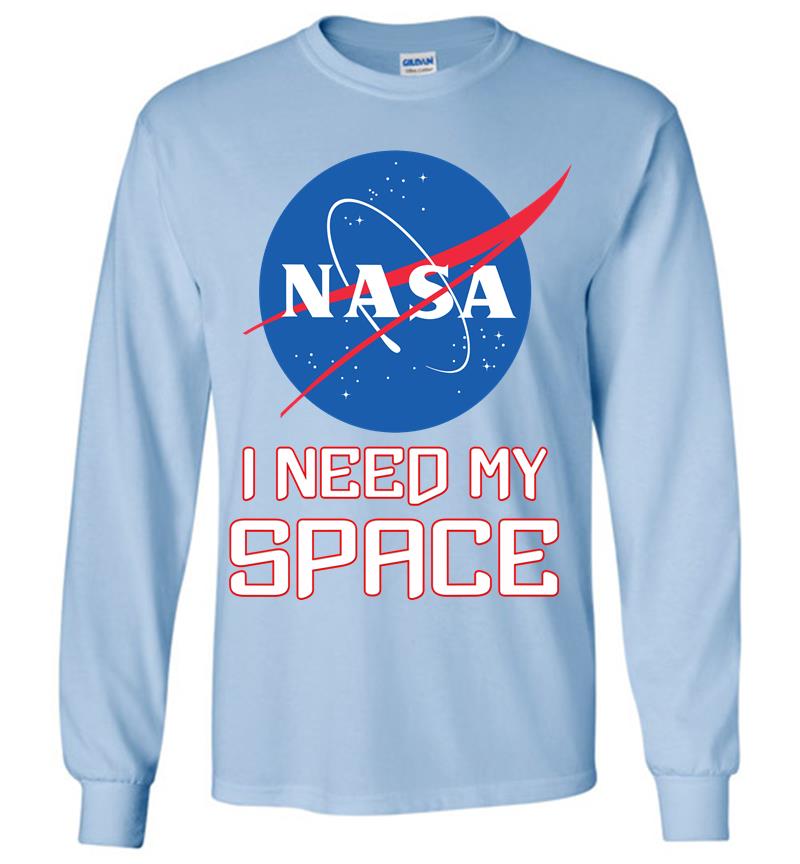 Inktee Store - Nasa Logo I Need My Space Long Sleeve T-Shirt Image
