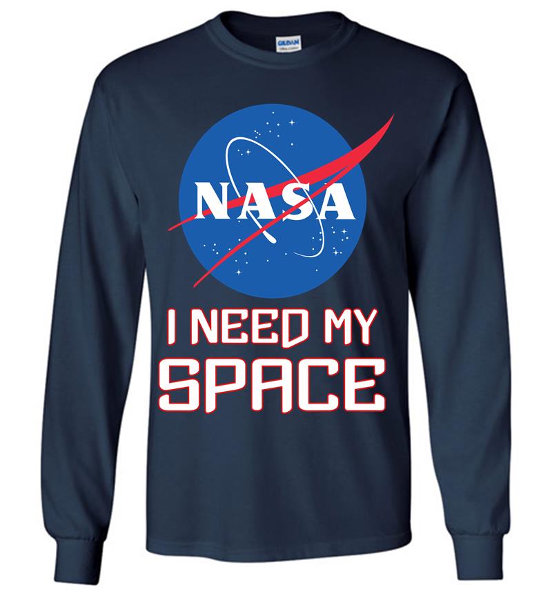 Inktee Store - Nasa Logo I Need My Space Long Sleeve T-Shirt Image