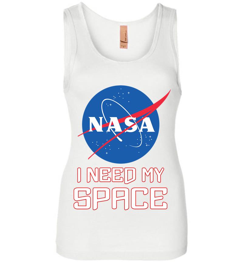 Inktee Store - Nasa Logo I Need My Space Womens Jersey Tank Top Image
