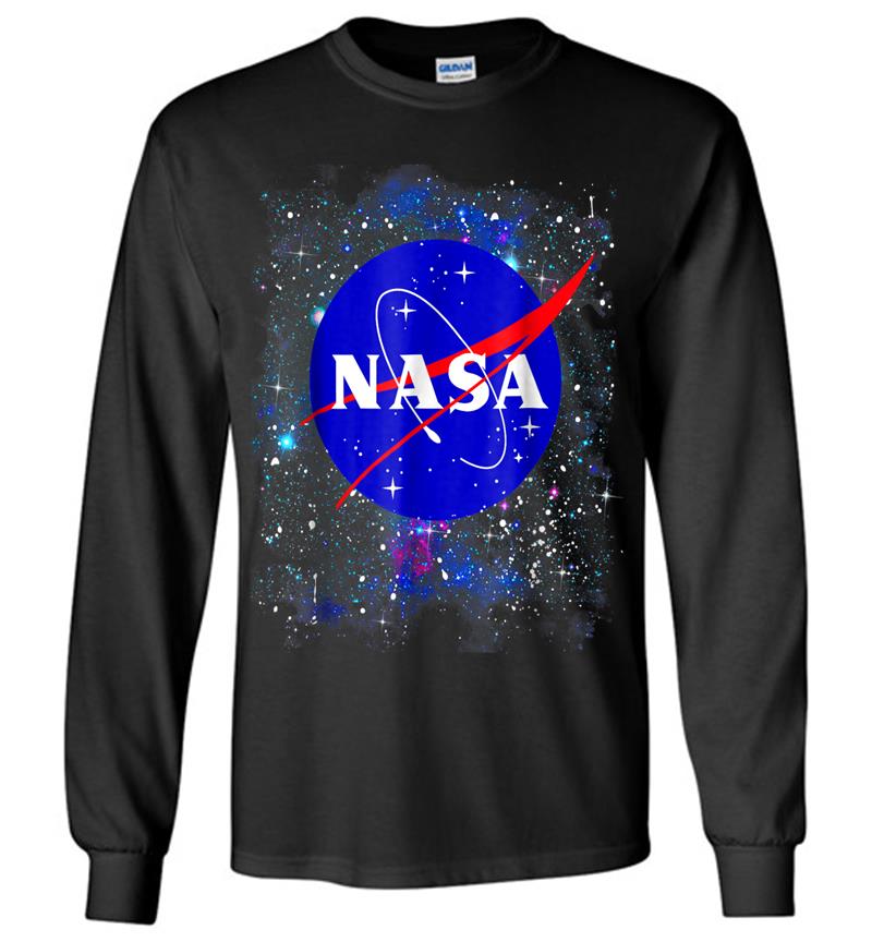 Nasa Official Logo In The Stars Graphic Long Sleeve T-shirt