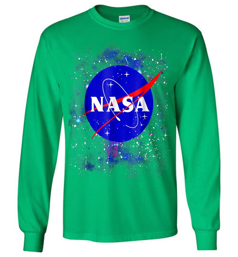 Inktee Store - Nasa Official Logo In The Stars Graphic Long Sleeve T-Shirt Image