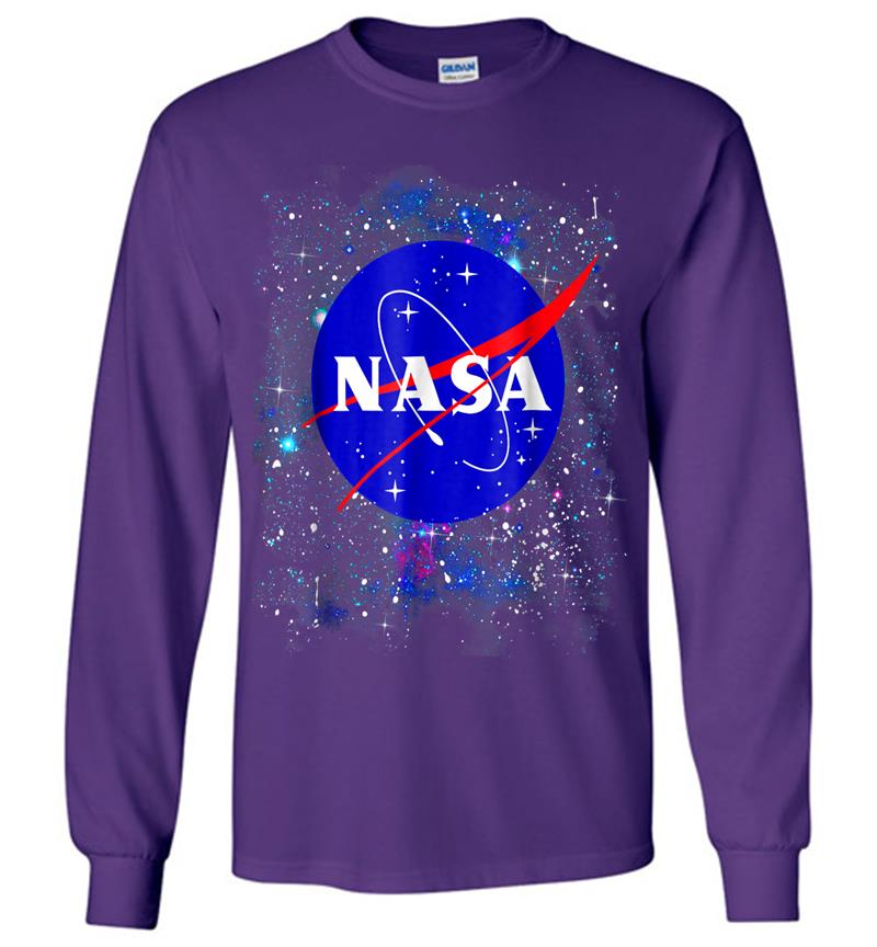 Inktee Store - Nasa Official Logo In The Stars Graphic Long Sleeve T-Shirt Image