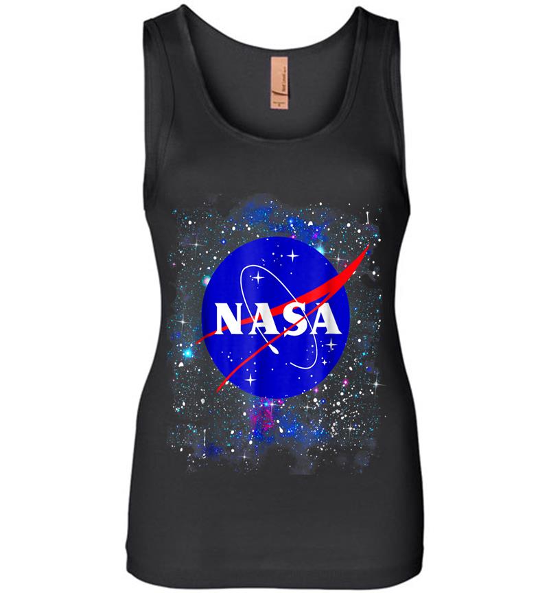 Nasa Official Logo In The Stars Graphic Womens Jersey Tank Top