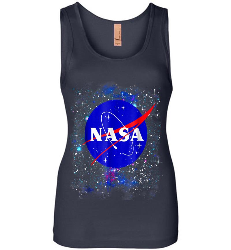 Inktee Store - Nasa Official Logo In The Stars Graphic Womens Jersey Tank Top Image