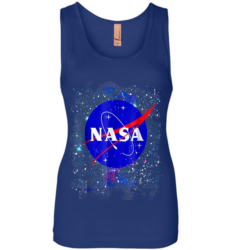 Inktee Store - Nasa Official Logo In The Stars Graphic Womens Jersey Tank Top Image