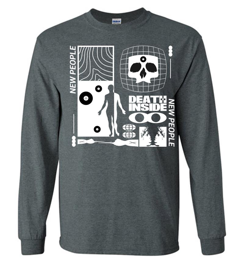 Inktee Store - New People Death Inside Long Sleeve T-Shirt Image