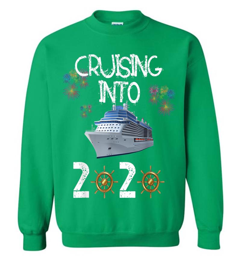 Inktee Store - New Years Cruise Cruising Into 2020 Vacation Boat Men Women Sweatshirt Image