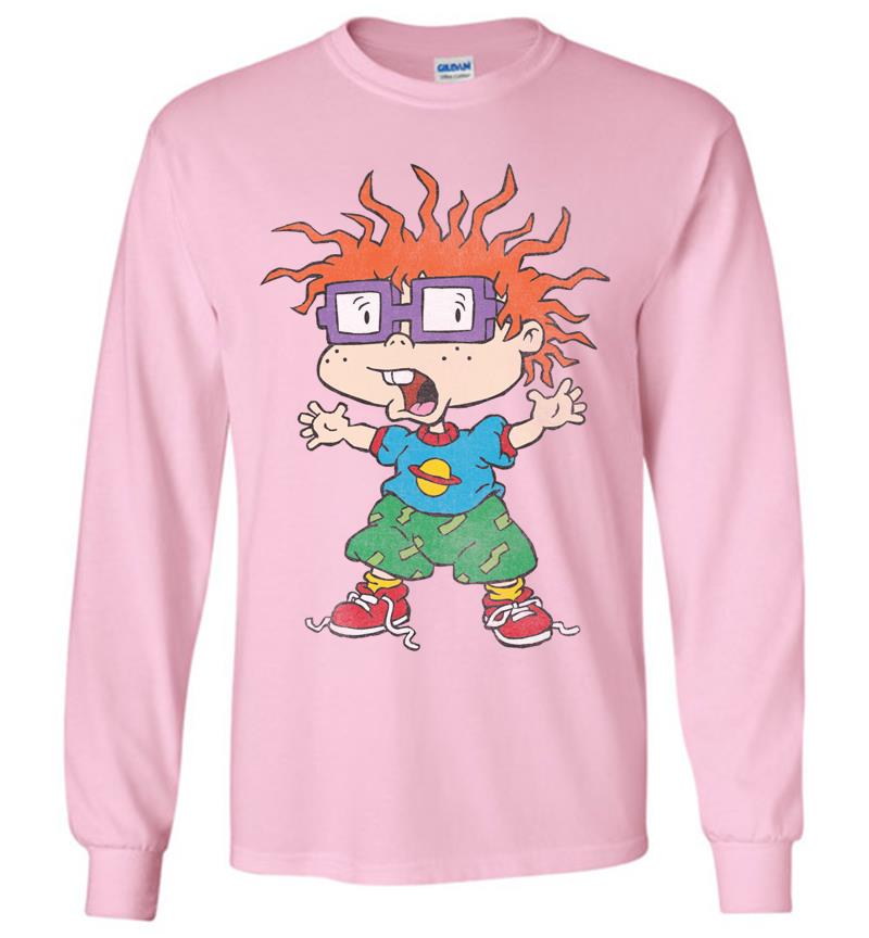 Inktee Store - Nickelodeon Rugrats Chuckie Feature Character Long Sleeve T-Shirt Image