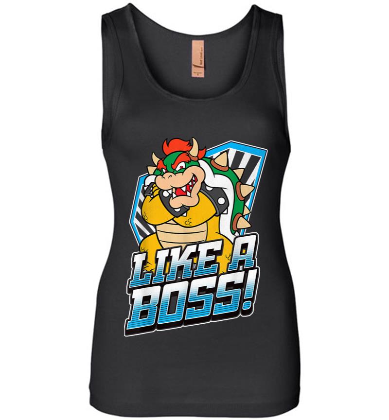 Nintendo Super Mario Bowser Like A Boss Bold Graphic Women Jersey Tank Top