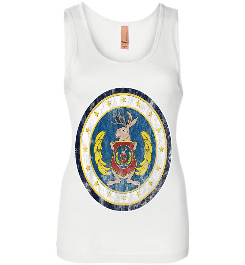 Inktee Store - Odd Squad Official Seal Distressed Style Womens Jersey Tank Top Image