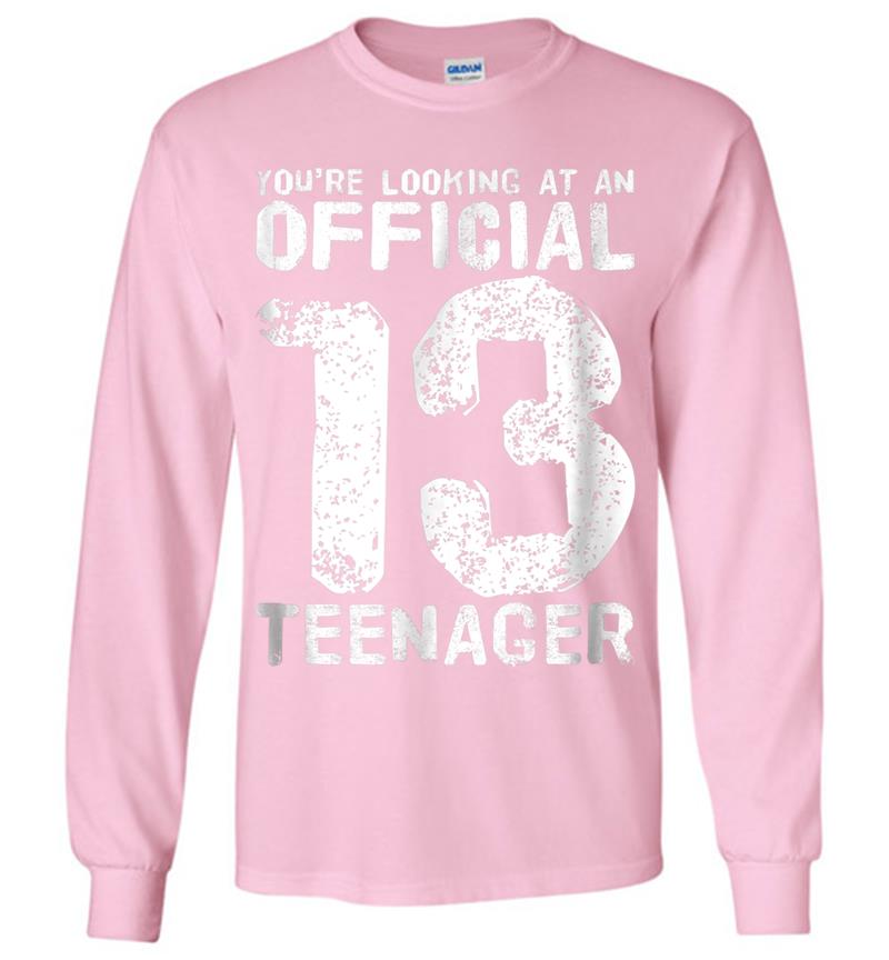Inktee Store - Official 13 Nager 13Th Birthday Boy Girl Long Sleeve T-Shirt Image