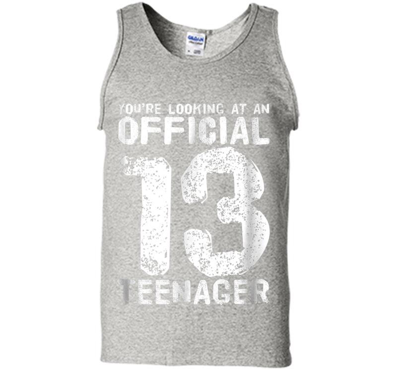 Official 13 Nager 13th Birthday Boy Girl Mens Tank Top