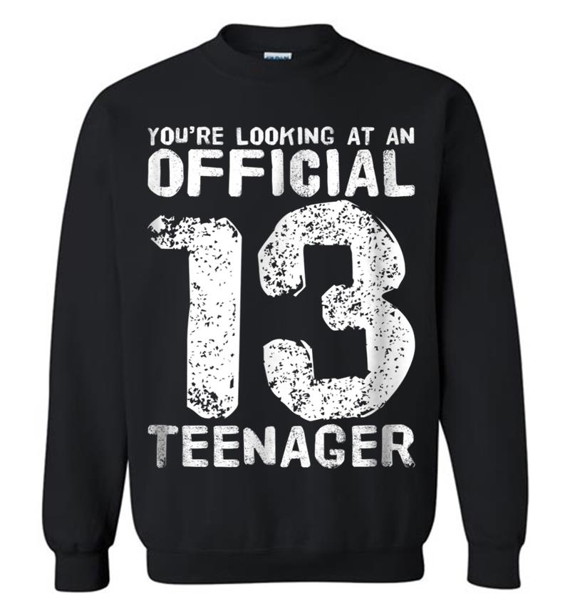 Official 13 Nager 13th Birthday Boy Girl Sweatshirt