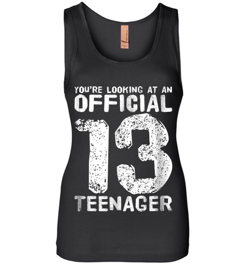 Official 13 Nager 13th Birthday Boy Girl Womens Jersey Tank Top