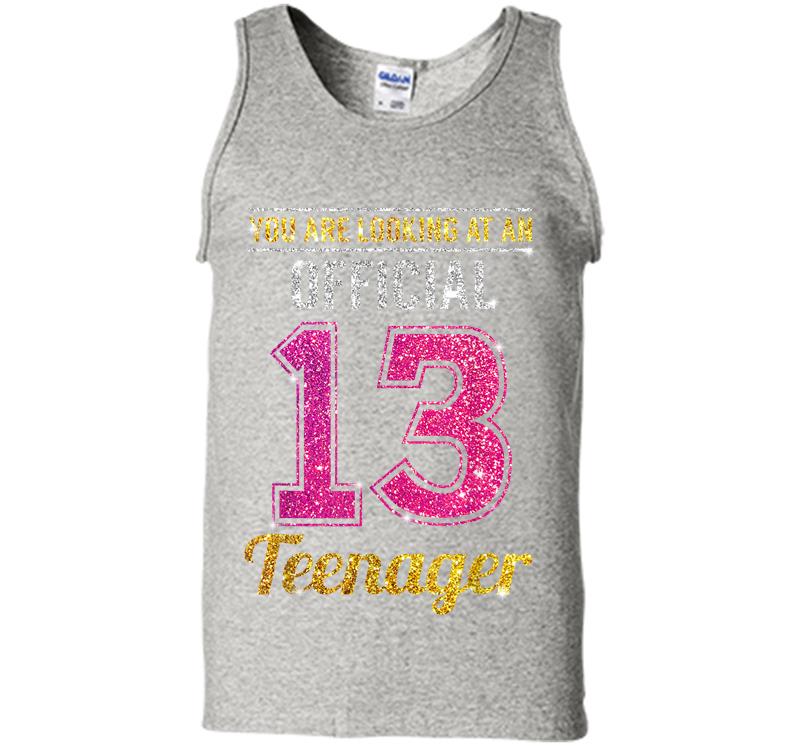 Official 13 Nager 13th Birthday Girls Mens Tank Top