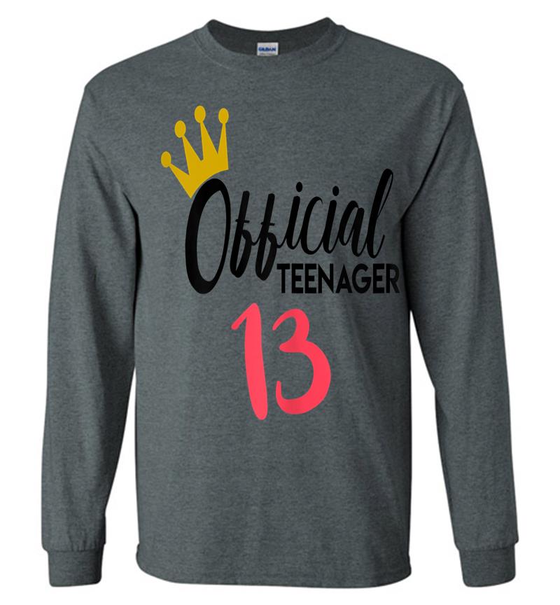 Inktee Store - Official 13 Nager 13Th Birthday Idea Girls Long Sleeve T-Shirt Image