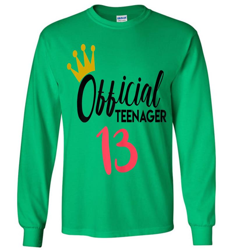 Inktee Store - Official 13 Nager 13Th Birthday Idea Girls Long Sleeve T-Shirt Image