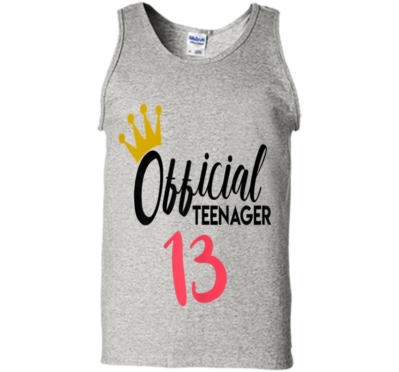 Official 13 Nager 13th Birthday Idea Girls Mens Tank Top