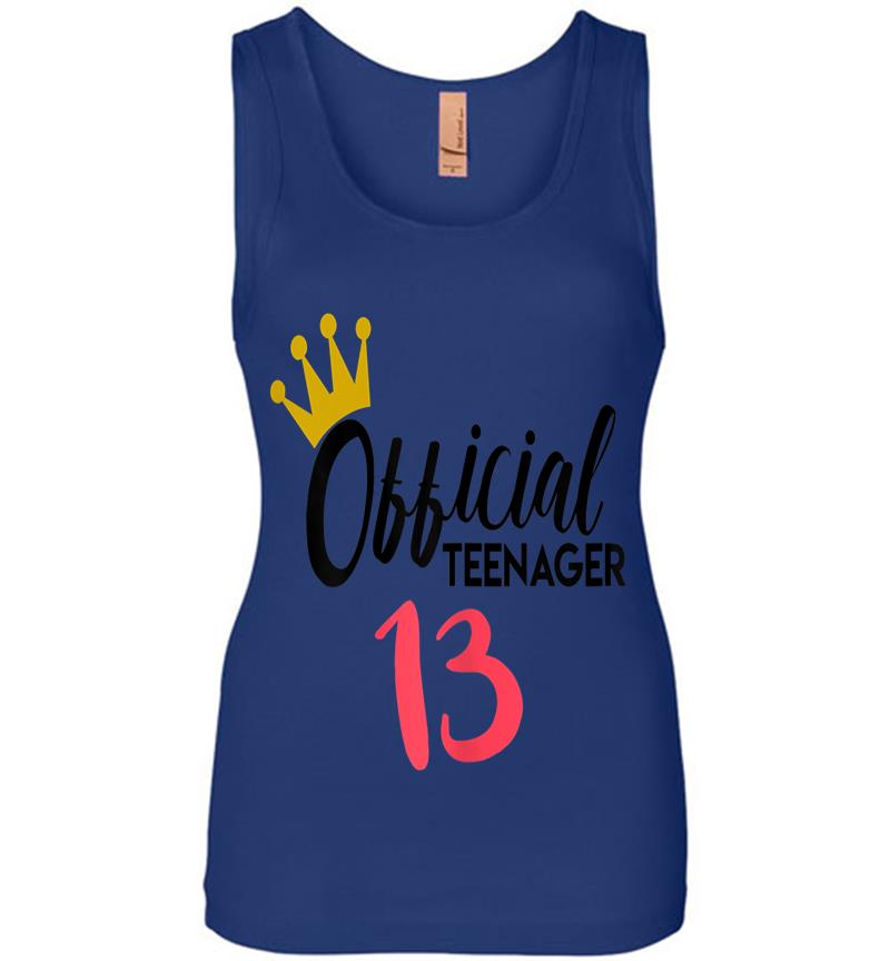 Inktee Store - Official 13 Nager 13Th Birthday Idea Girls Womens Jersey Tank Top Image