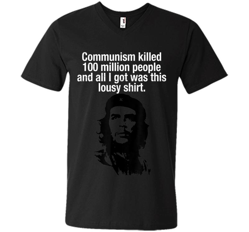 Official Anti-communism Che Guevara Lousy Communist V-neck T-shirt