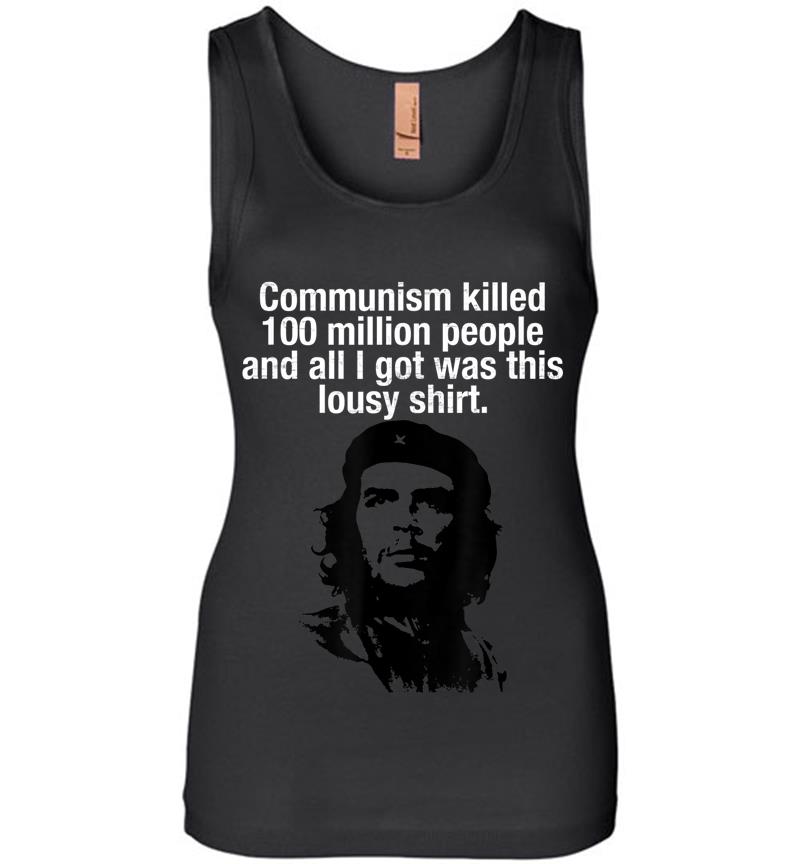 Official Anti-Communism Che Guevara Lousy Communist Womens Jersey Tank Top