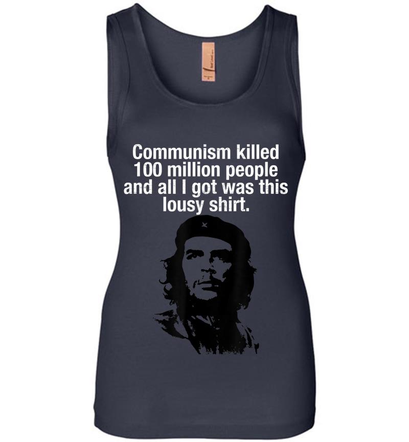 Inktee Store - Official Anti-Communism Che Guevara Lousy Communist Womens Jersey Tank Top Image