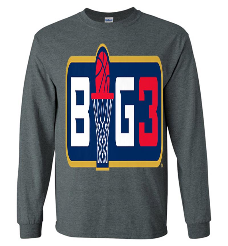 Inktee Store - Official Big3 Logo Long Sleeve T-Shirt Image