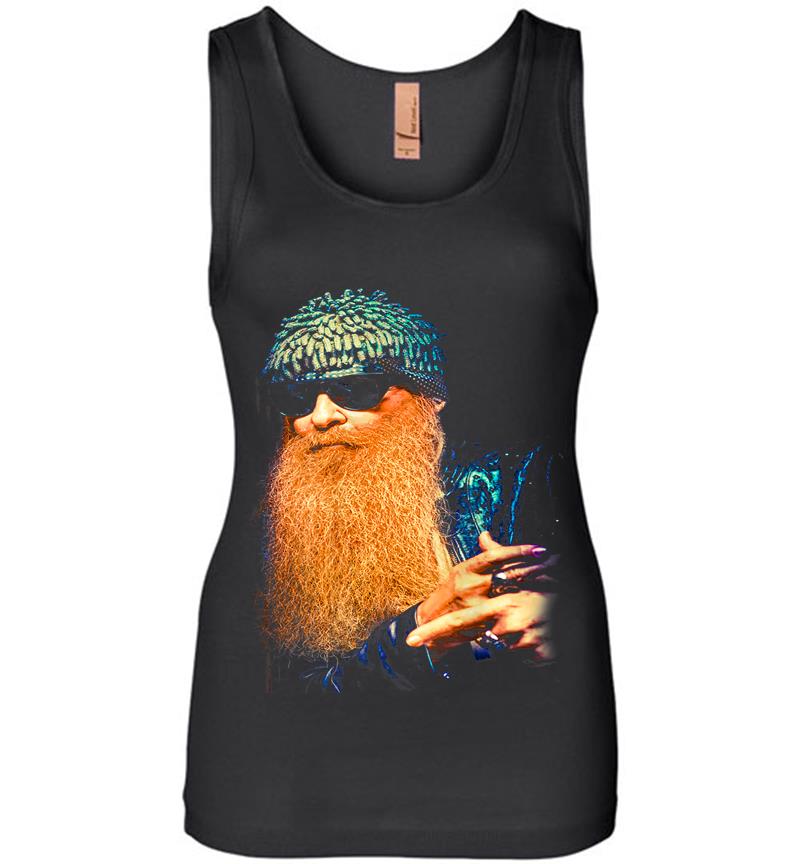 Official Billy F Gibbons From Zz Top Portrait Womens Jersey Tank Top