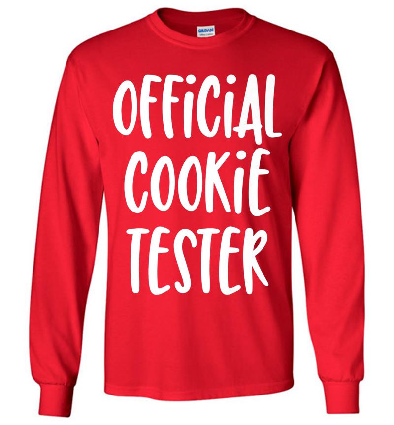 Inktee Store - Official Cookie Tester - Funny Quote Premium Long Sleeve T-Shirt Image