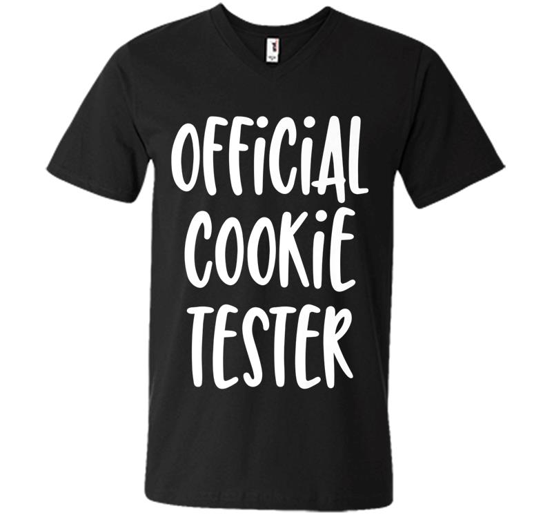 Official Cookie Tester - Funny Quote Premium V-neck T-shirt