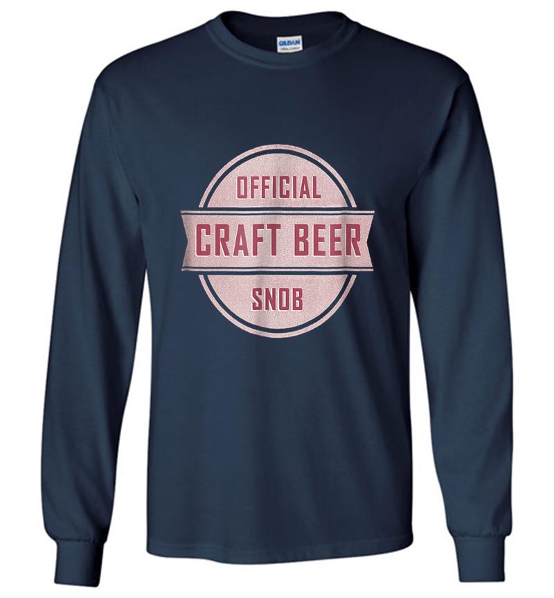 Inktee Store - Official Craft Beer Snob Long Sleeve T-Shirt Image