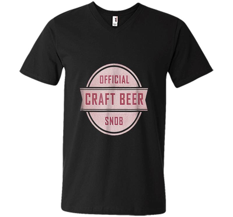 Official Craft Beer Snob V-neck T-shirt