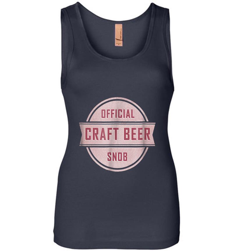 Inktee Store - Official Craft Beer Snob Womens Jersey Tank Top Image