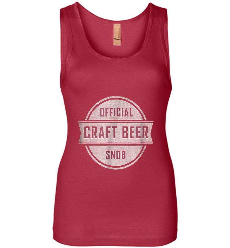 Inktee Store - Official Craft Beer Snob Womens Jersey Tank Top Image