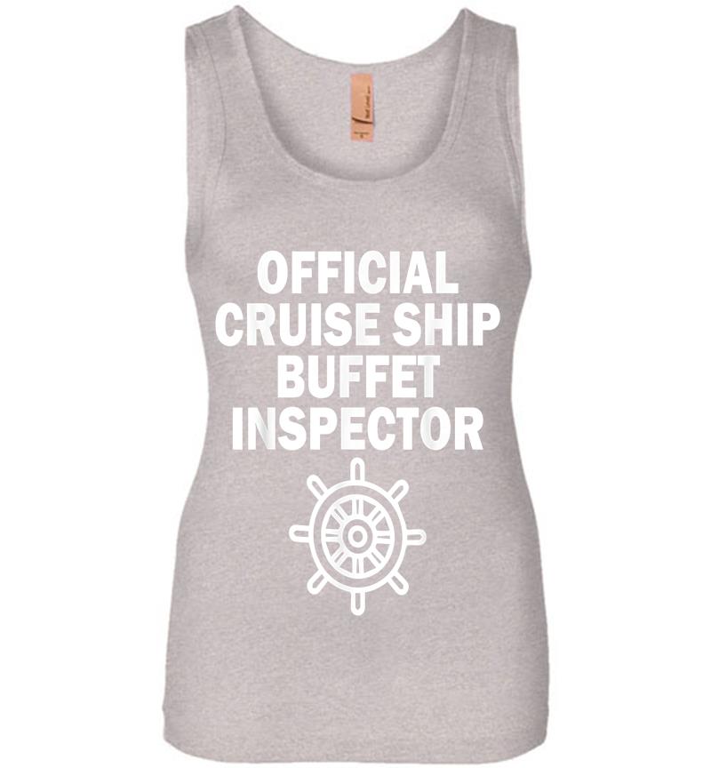 Inktee Store - Official Cruise Ship Buffet Inspector Womens Jersey Tank Top Image