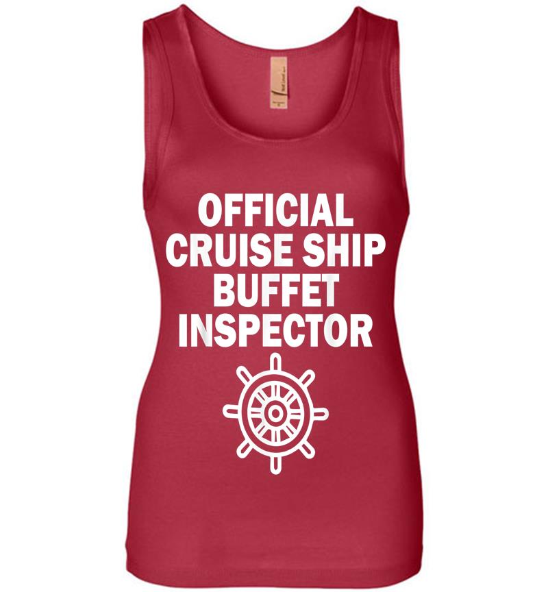 Inktee Store - Official Cruise Ship Buffet Inspector Womens Jersey Tank Top Image