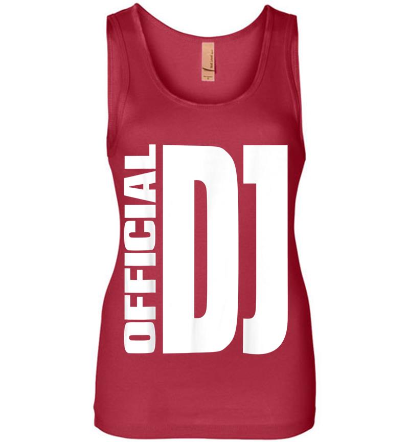 Inktee Store - Official Dj Womens Jersey Tank Top Image