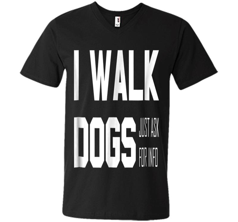 Official Dog Walker V-neck T-shirt